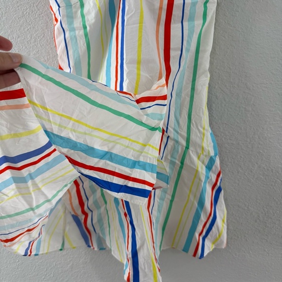 Crosby by Mollie Burch Rainbow Striped Mini Dress Size Small - Picture 3 of 8